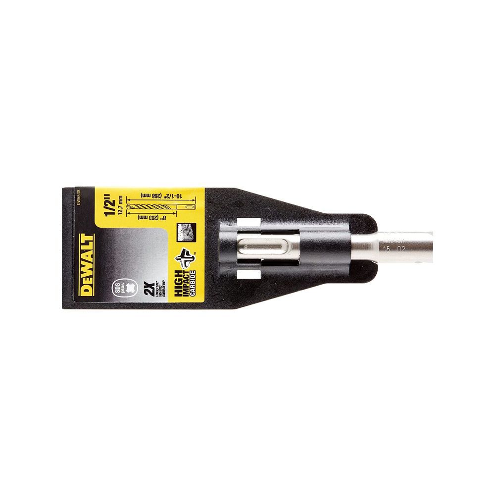 ELITE SERIES SDS PLUS Masonry Drill Bit 1/2in x 8in x 10-1/2in DW5538