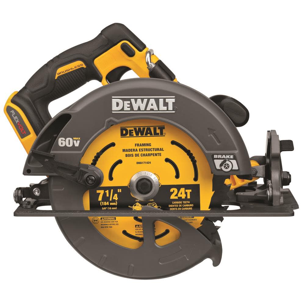 FLEXV 60V MAX 7 1/4in Circular Saw with Brake (Bare Tool) DCS578B