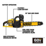 FLEXVOLT 16 in Chainsaw 60V MAX Kit DCCS670X1