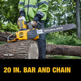 FLEXVOLT 60V MAX 20inch Chainsaw (Bare Tool) DCCS677B