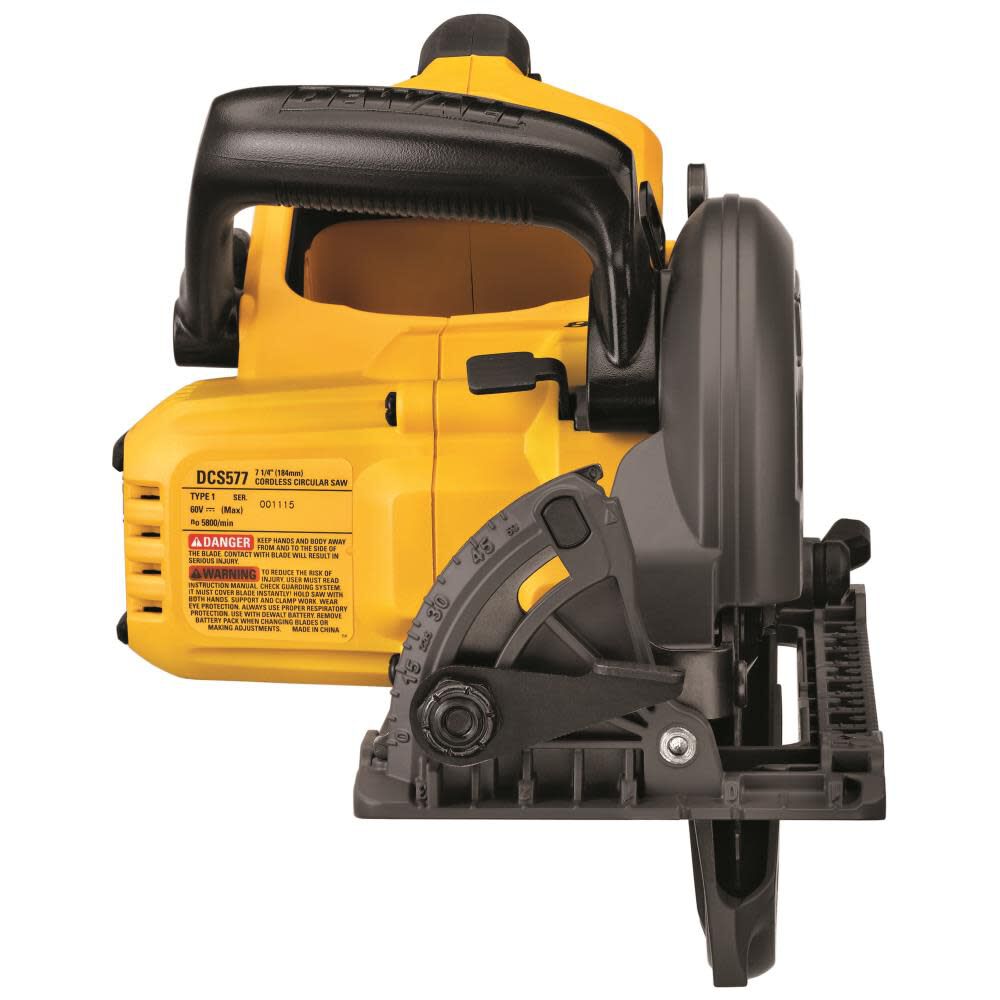 FLEXVOLT 60V MAX 7-1/4 Worm Drive Style Saw (Bare Tool) DCS577B