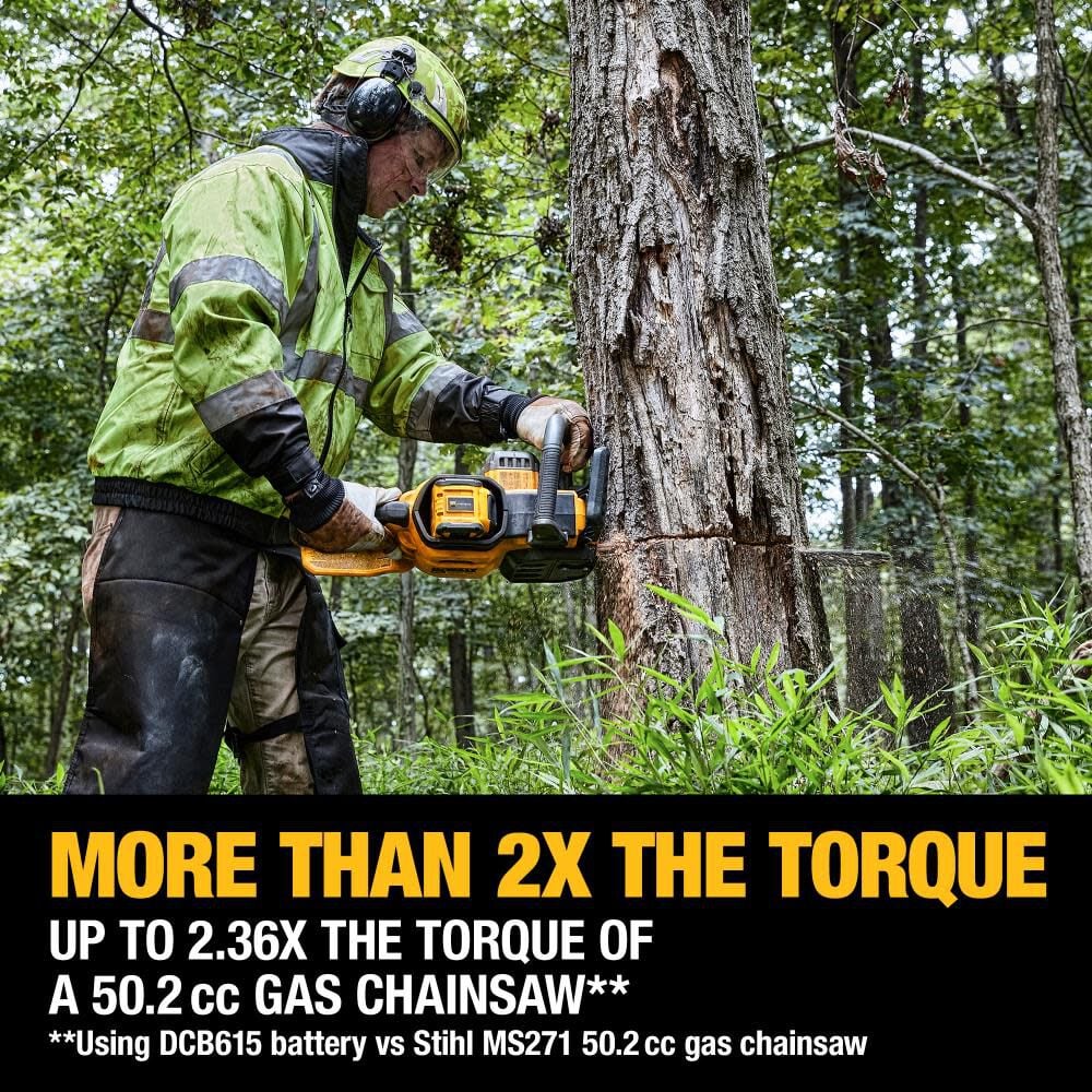 FLEXVOLT 60V MAX Chainsaw Brushless Cordless 20inch 5Ah Kit DCCS677Z1