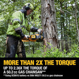 FLEXVOLT 60V MAX Chainsaw Brushless Cordless 20inch 5Ah Kit DCCS677Z1