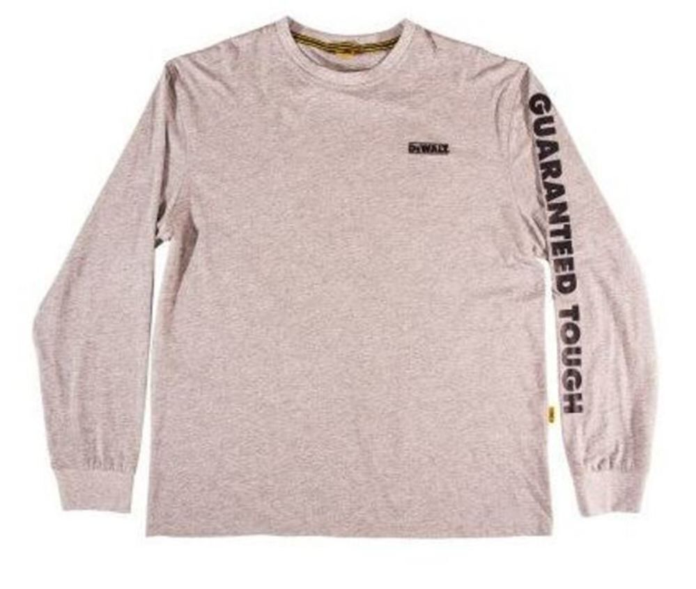 Guaranteed Tough Long Sleeve T-Shirt Heather Gray Large DXWW50017-HEA-LRG