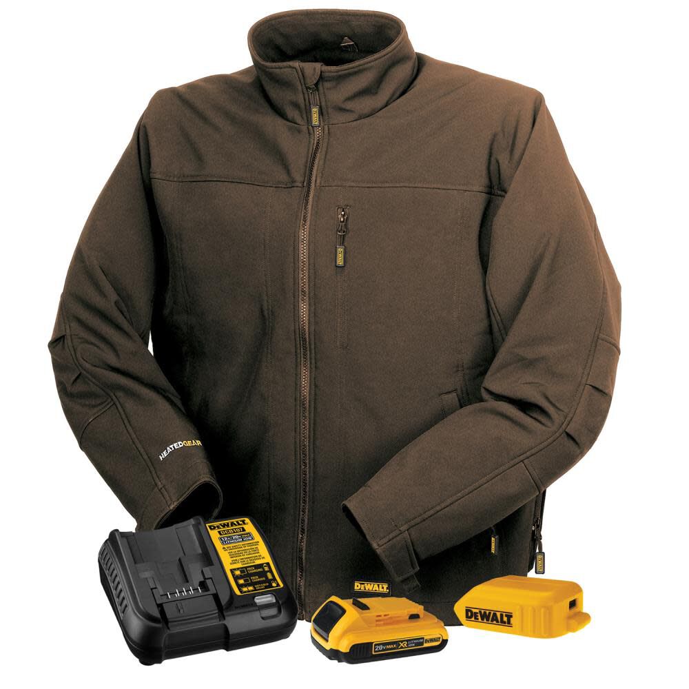 Heated Kit Tobacco Soft Shell Work Jacket Small DCHJ060ATD1-S