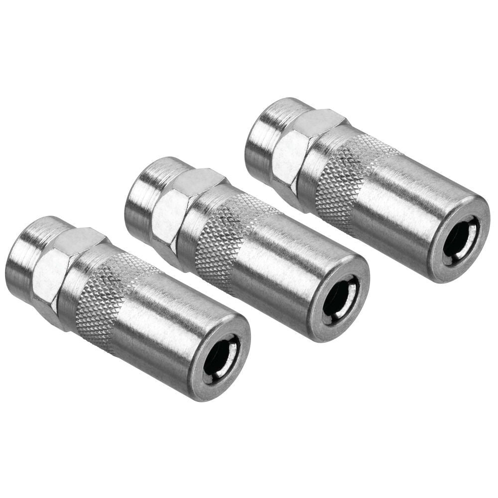 Heavy Duty 1/8in NPT Grease Gun Coupler 3pk DCGG5701-3