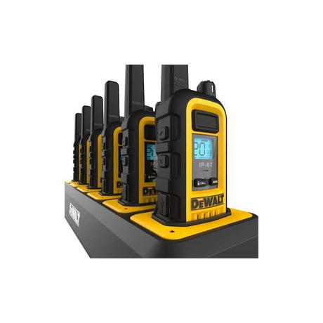 Heavy-Duty 1W Walkie Talkies with 6-Port Gang Charger 6pk DXFRS300-BCH6B