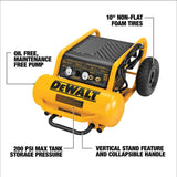 HEAVY-DUTY 200PSI 4.5 GALLON ELECTRIC WHEELED COMPRESSOR (D55146) D55146