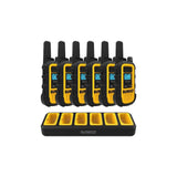 Heavy-Duty 2W Walkie Talkies with 6-Port Gang Charger 6pk DXFRS800-BCH6B