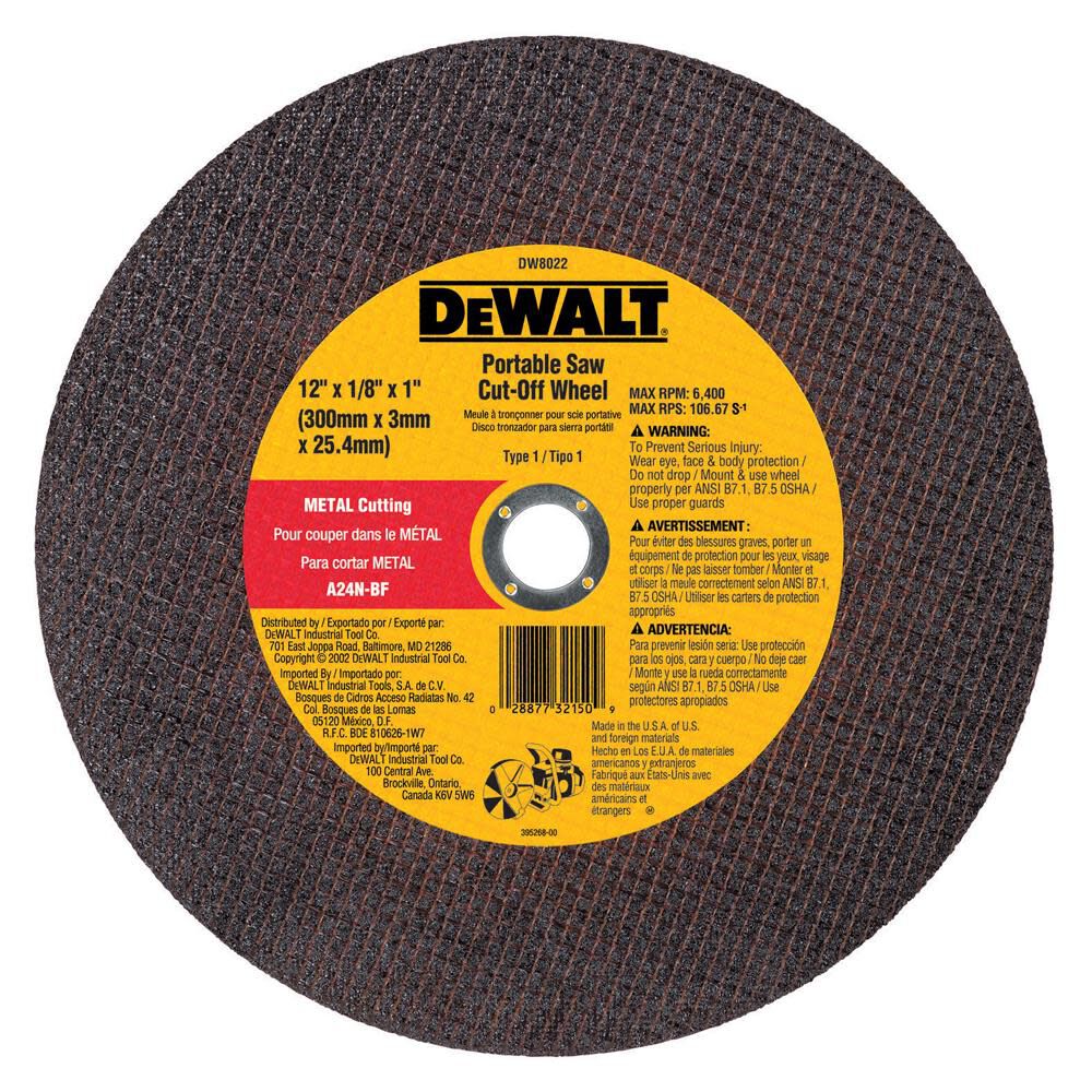 High-Performance Aluminum Oxide Circular Saw Blade DW8022