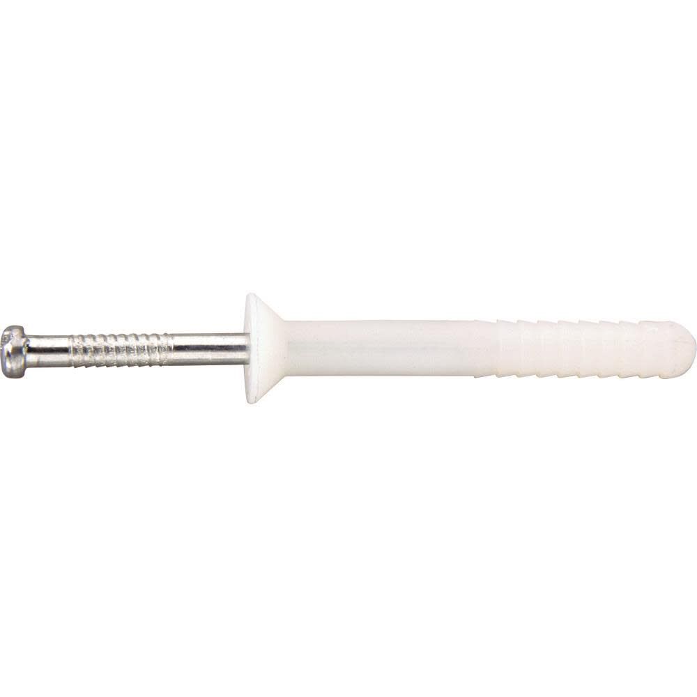 Impact Nail & Pin Anchors NYLON NAILIN FH 1/4 X 2 QTY: 100 02562-PWR