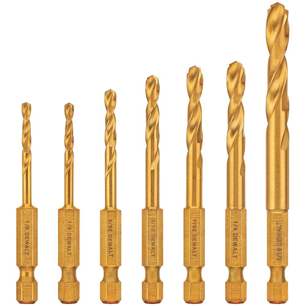 Impact Ready Titanium Nitride Coating Drill Set 7pc DD5157