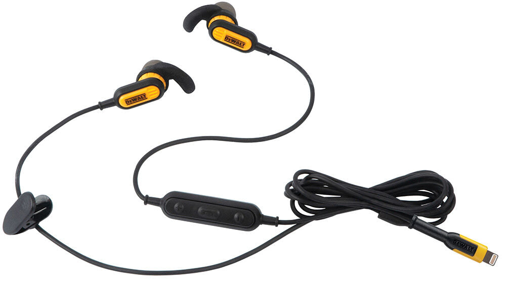 Jobsite Earphones for Lightning 190 3017 DW2