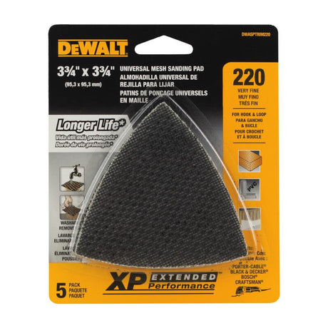 Mesh Oscillating Triangle 220 Grit 5pk DWASPTRIM220