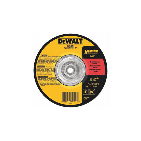 Metal Cutting Wheel 5/8-11 Arbor 7 in By 0.045 in DW8427H