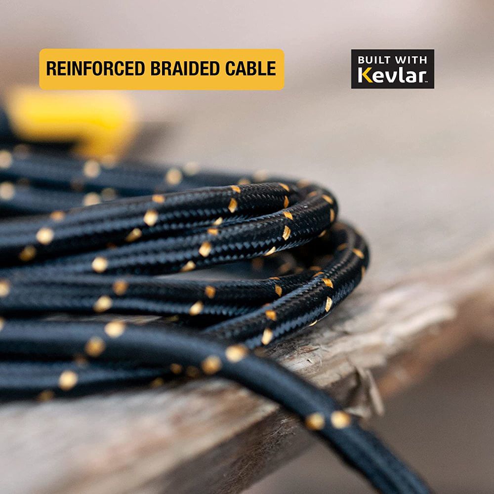 Phone Charger Lightning Reinforced Braided Cord 4' 131 1359 DW2