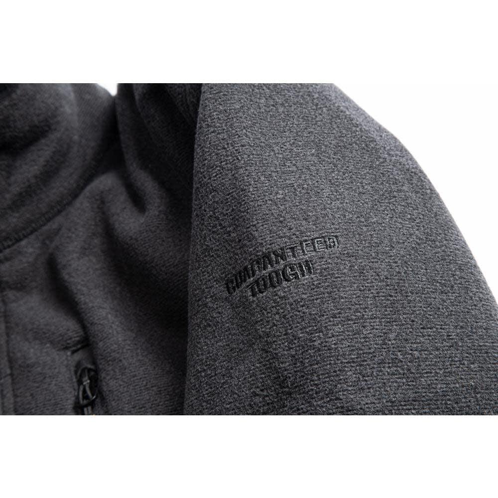 Polyester 1/4 Zip Fleece Pullover Black Medium DXWW50010-BLK-MED