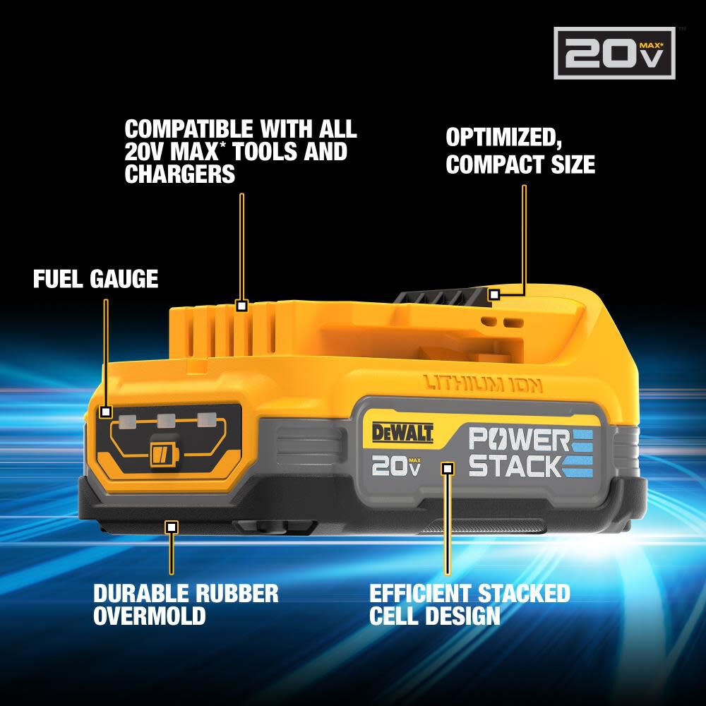 XR POWERSTACK 20-V Lithium-ion Battery (1.7 Ah) DCBP034