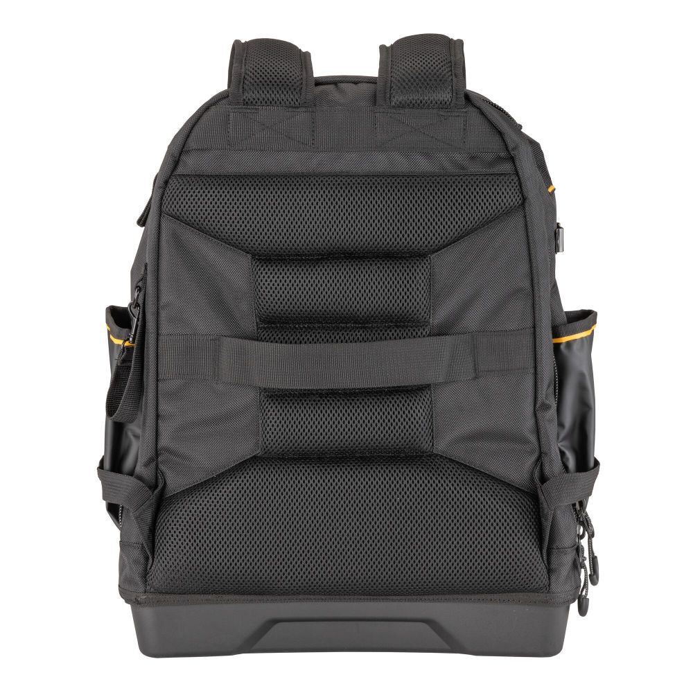 Black- Yellow Polyester 7.75-in Zippered Backpack DWST560102