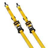 Ratchet Tie Down Straps 1.5in x 16' 3300lb Break Strength 2pk DXBC33002