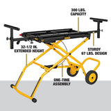 Steel Adjustable Rolling Miter Saw Stand DWX726