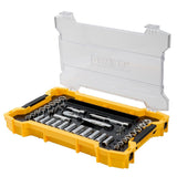 Socket & Ratchet 37pc Set with TOUGHSYSTEM 2.0 Shallow Tool Tray DWMT45400