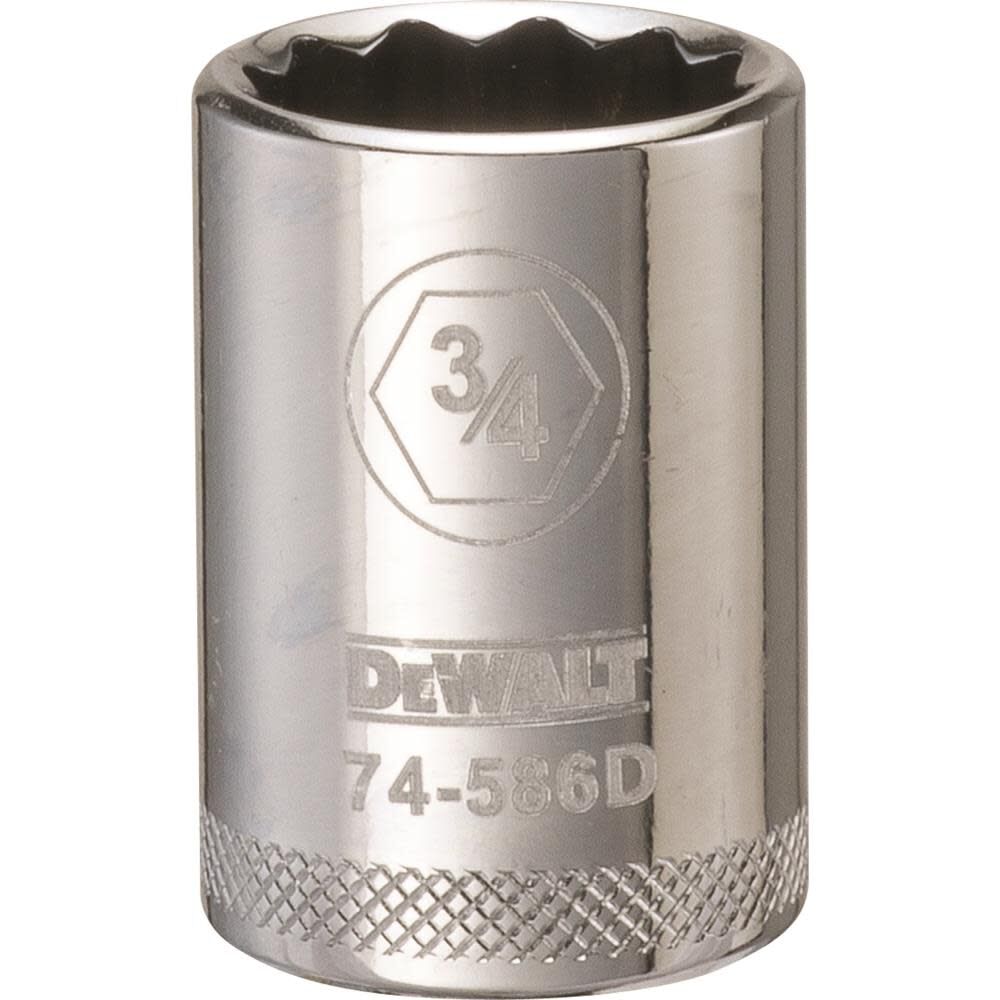 Socket 12 Point 1/2in Drive 3/4in SAE DWMT74586OSP