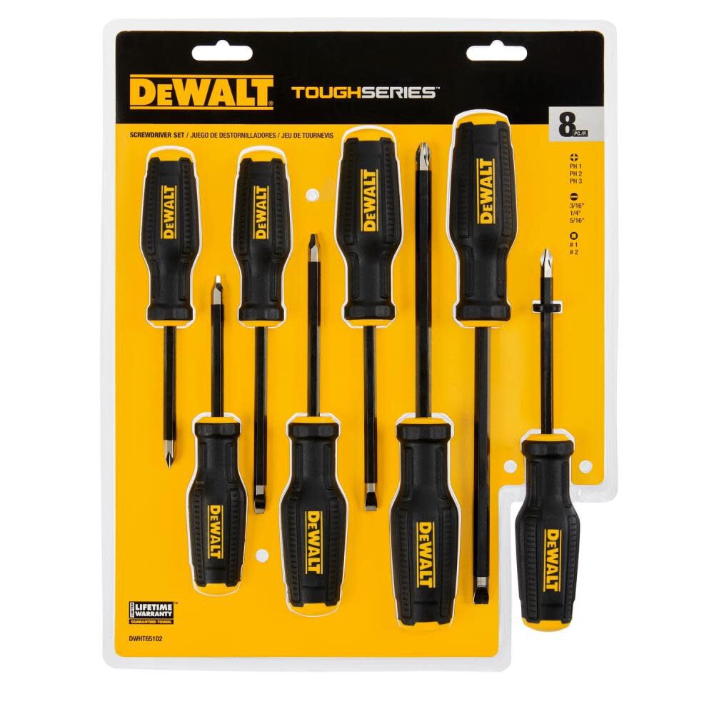 TOUGHSERIES Screwdriver Set 8pc DWHT65102