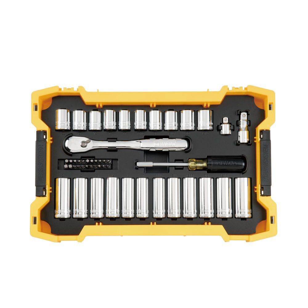 TOUGHSYSTEM Mechanics Tool Set 3/8in 1/2in Drive 85pc DWMT45403