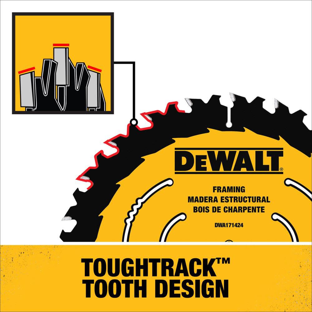 ToughTrack 7-1/4in Circular Saw Blade 24T DWA171424B10