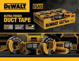 Ultra Tough Duct Tape 1.88in x 30yd Black Case of 18 Rolls 2X30DEWALT18C