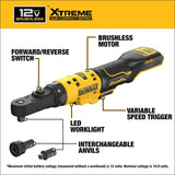 XTREME 12-volt Max Variable Speed Brushless 1/4-in,3/8-in Drive Cordless Ratchet Wrench (Bare Tool) DCF500B