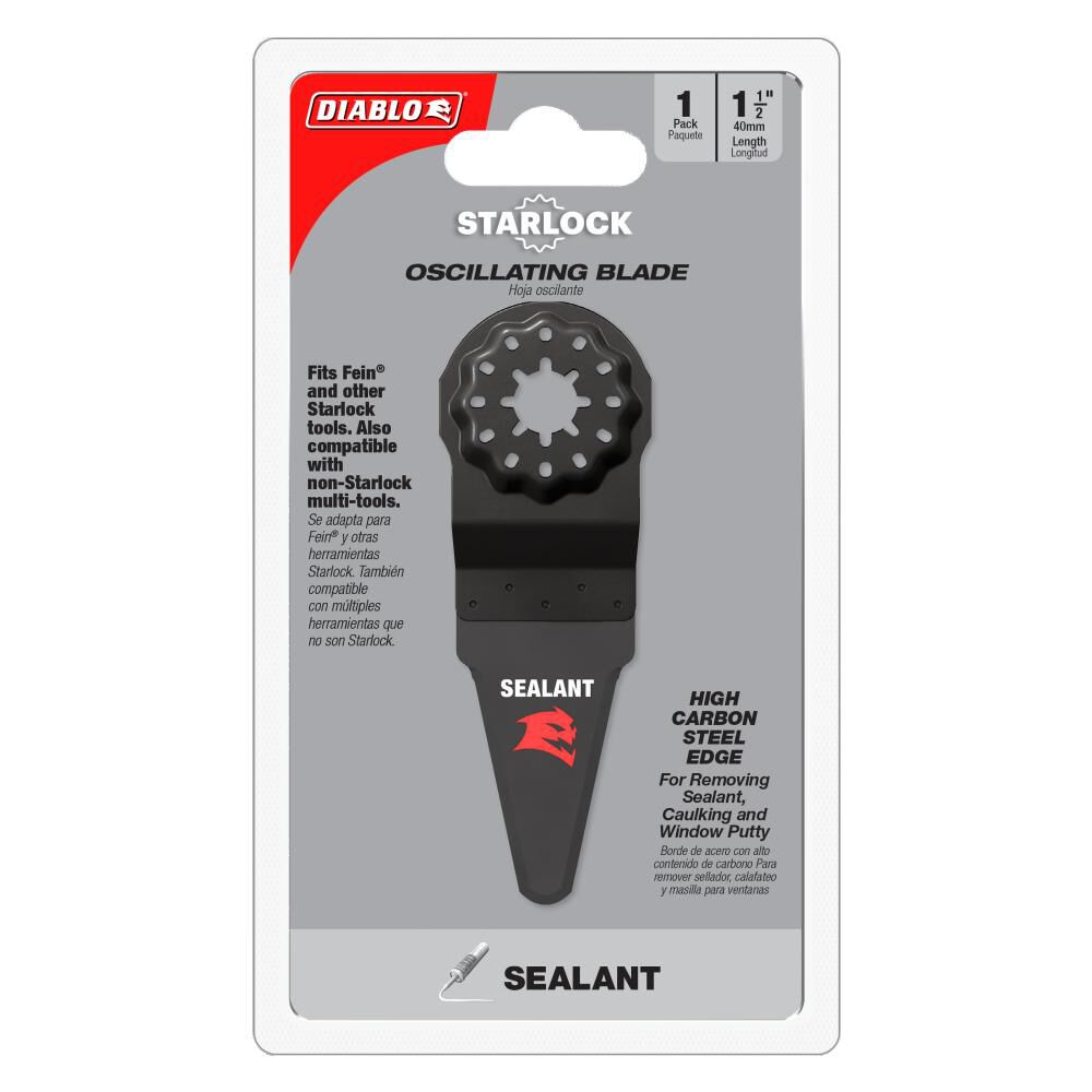 1-1/2in Starlock High Carbon Steel Oscillating Blade for Sealant Removal DOSSEAL