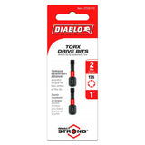 1 Inch #25 Torx Drive Bits 2 Pack DT251P2