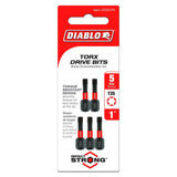 1 Inch #25 Torx Drive Bits 5 Pack DT251P5