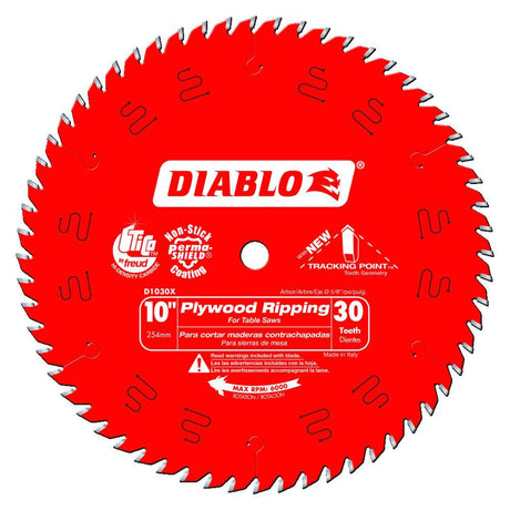 10 in. x 30 Tooth Plywood Ripping Blade D1030X