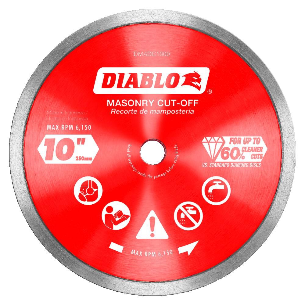 10in Diamond Continuous Rim Cut-Off Discsfor Masonry DMADC1000