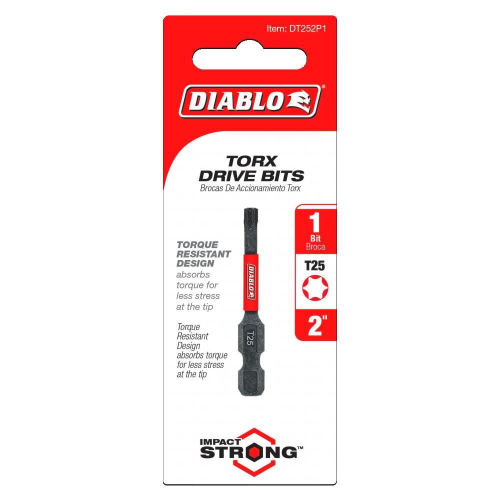 2 Inch #25 Torx Drive Bit DT252P1