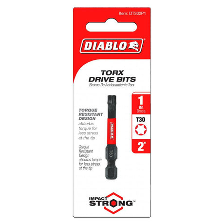 2 Inch #30 Torx Drive Bit DT302P1