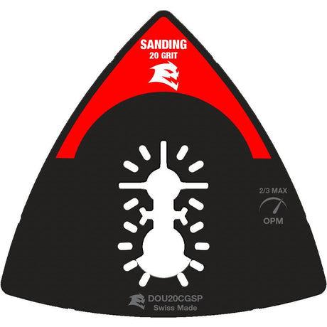 3-1/2in 20-Grit Universal Fit Carbide Grit Osc. Sanding Plate DOU20CGSP
