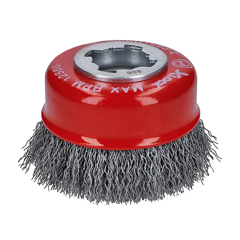 3 in. X-LOCK Carbon Steel Crimped Cup Brush DPB300XCCC01F