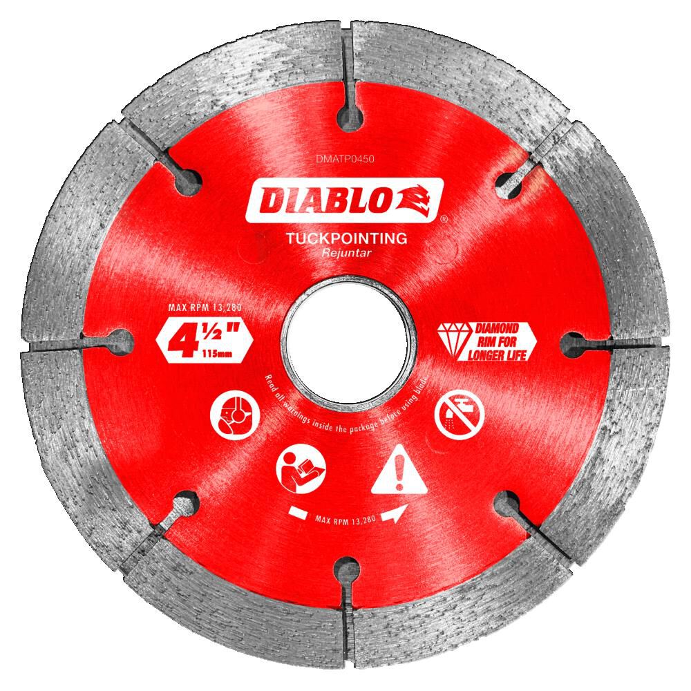 4-1/2in Diamond Tuck Point Blade for Masonry DMATP0450