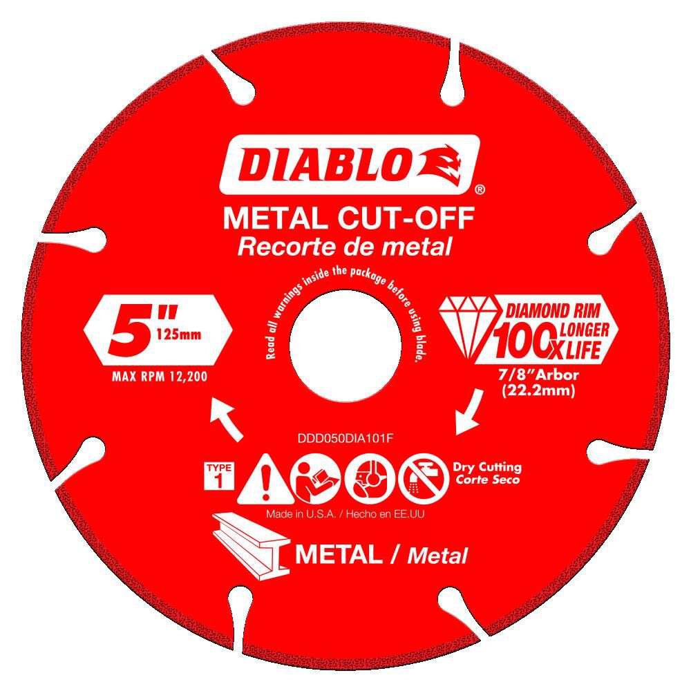 5in Diamond Metal Cut-Off Blade DDD050DIA101F