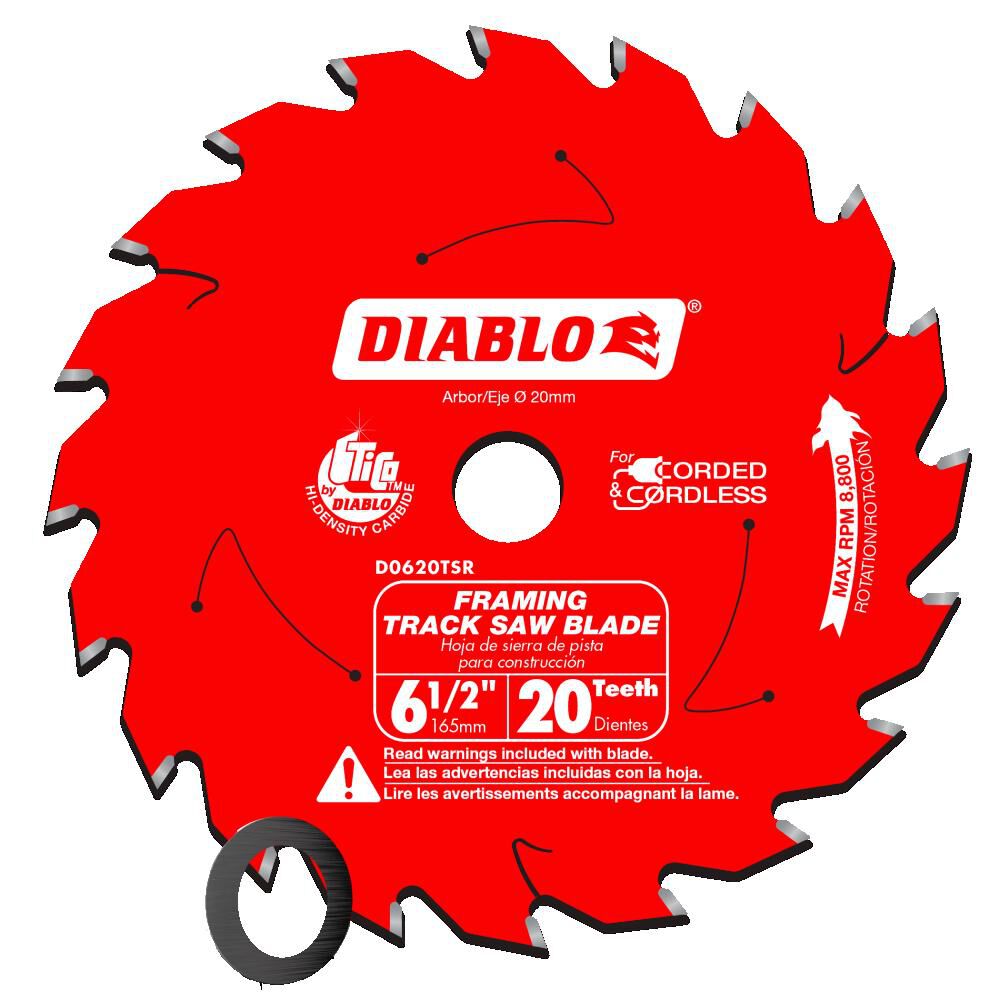 6-1/2 Inch 20T Track Saw Blade for Framing D0620TSR