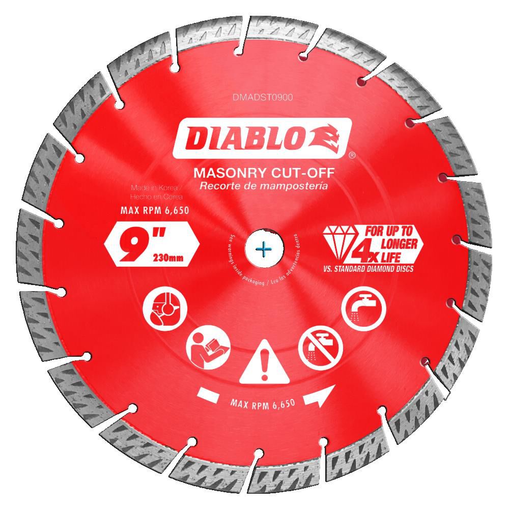 9in Diamond Segmented Turbo Cut-Off Discs for Masonry DMADST0900