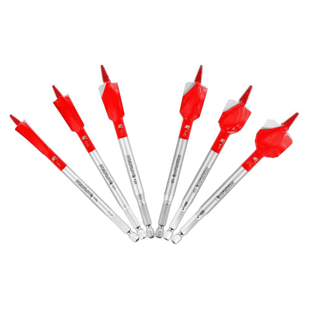 Demo Demon Spade Bit Set for Nail Embedded Wood 6pc DSPD4920-S6