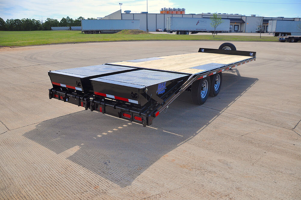 22 Ft. x 102 In. Heavy Duty Deck Over Equipment Trailer with Max Ramps DEC207L22X102MR