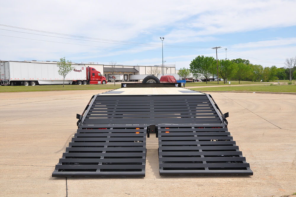 22 Ft. x 102 In. Heavy Duty Deck Over Equipment Trailer with Max Ramps DEC207L22X102MR