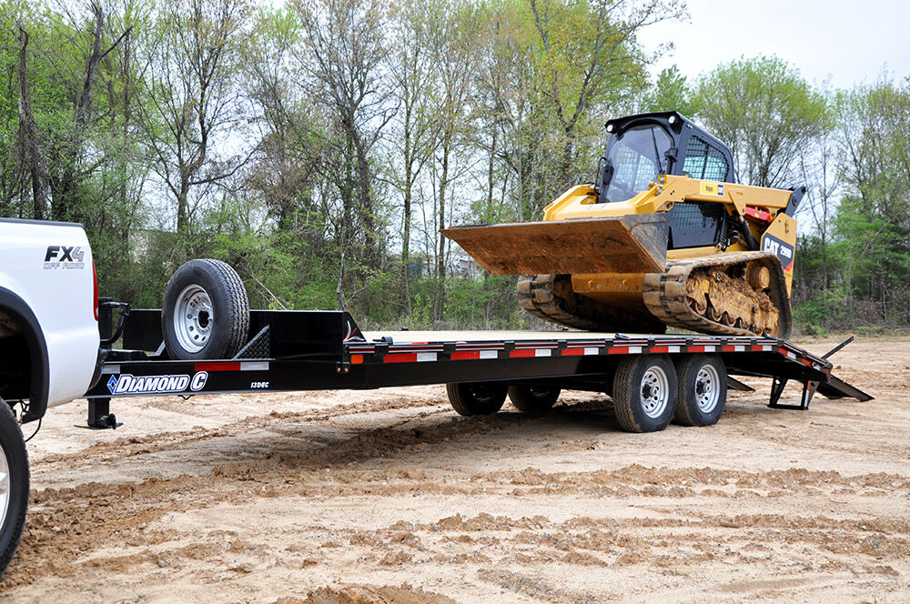 24 Ft. x 102 In. Heavy Duty Deck Over Equipment Trailer with Max Ramps DEC207L24X102MR