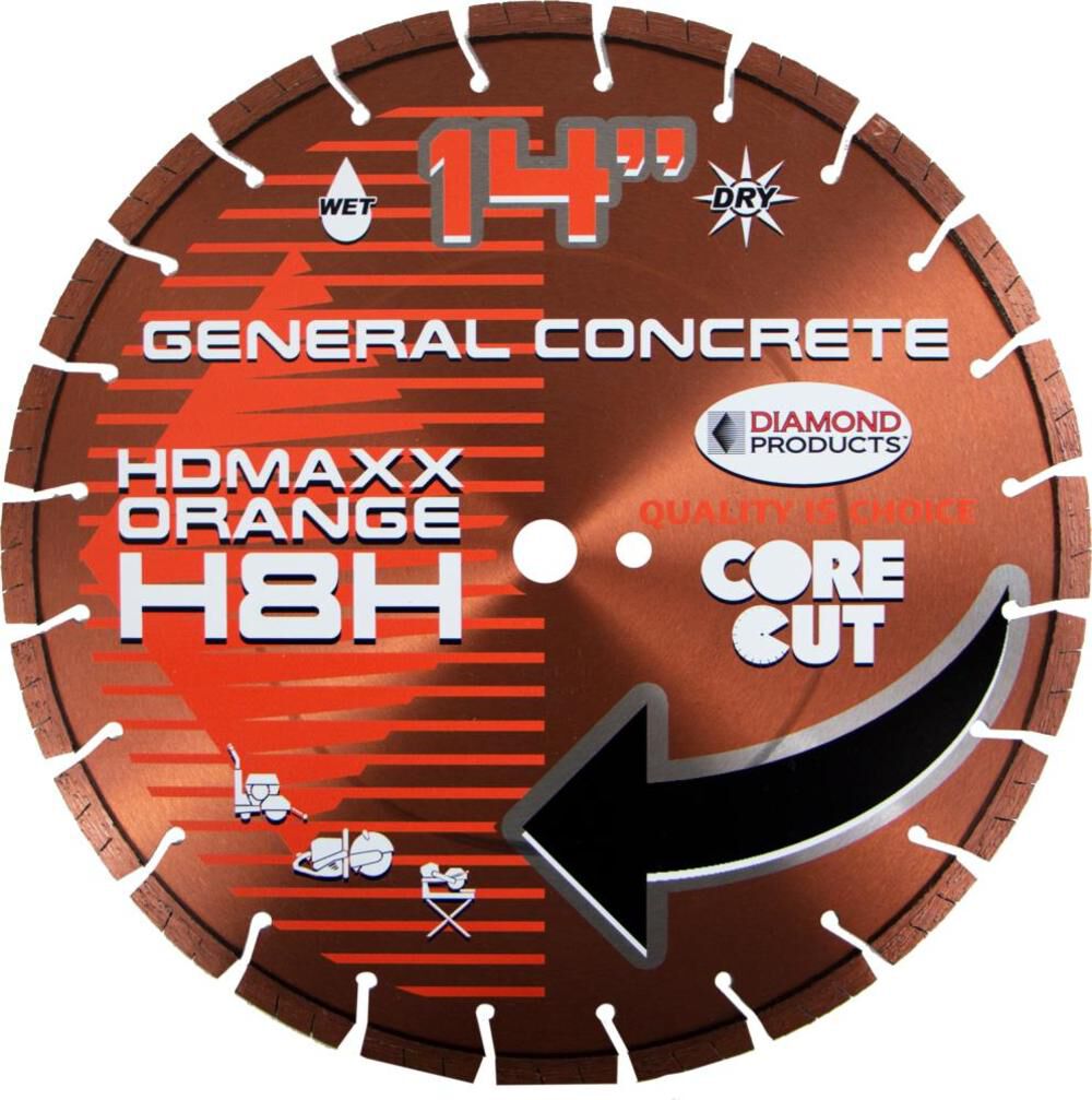 12 In. x .125 In. x UNV HD Maxx Heavy Duty Orange High Speed Blade 53734